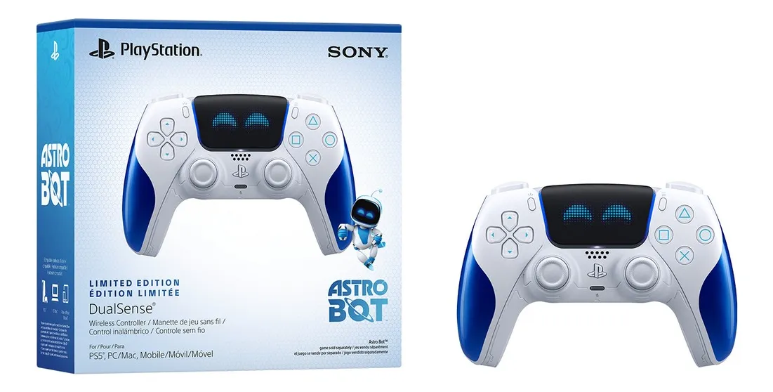 Controle DualSense Edição Limitada Astro Bot Joyful - PS5